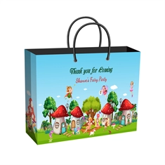 Fairyland Theme Wide Gift Bag – Plain or Personalized
